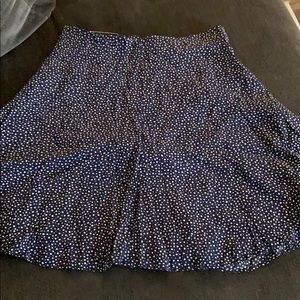 Banana Republic flirty blue and white skirt